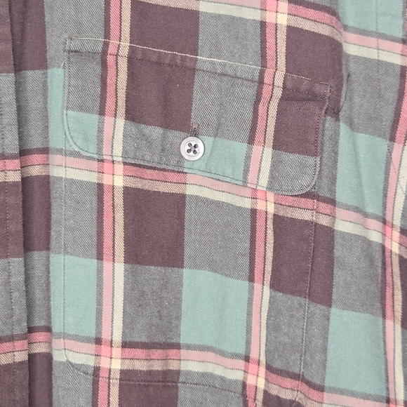 Polo By Ralph Lauren Blue Label Vintage Plaid Button Up Cotton Flannel Medium - Picture 5 of 7